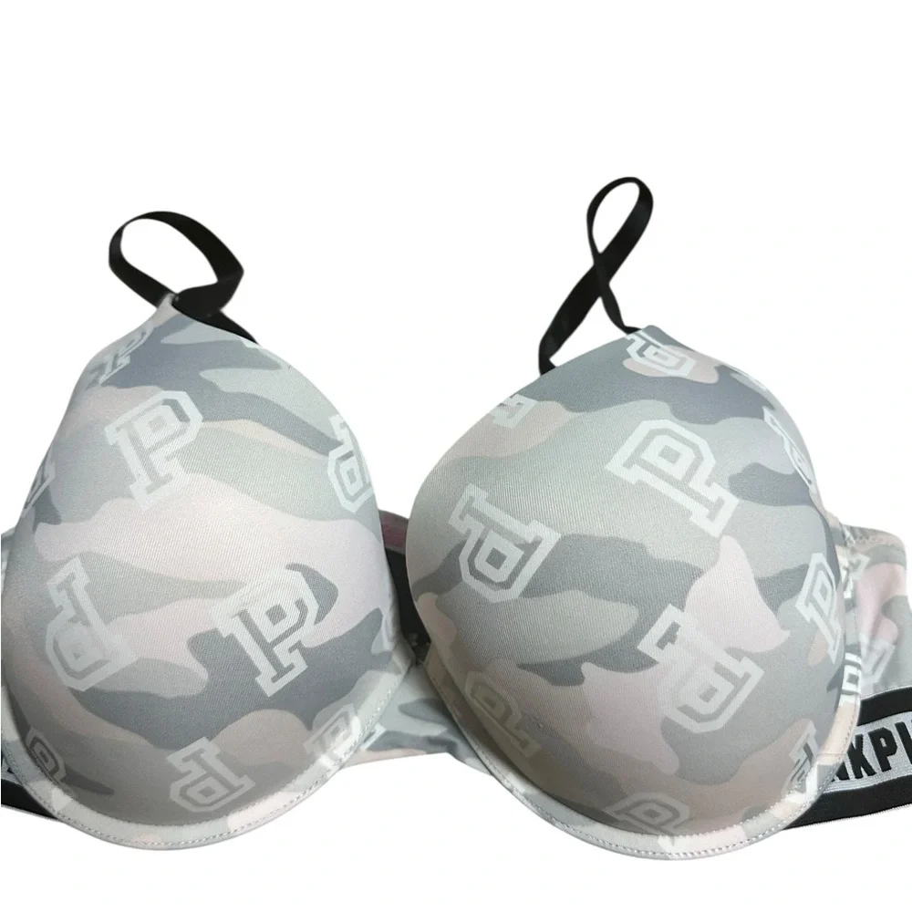 VS Victoria’s Secret 36DD Spell out Black and White Bra Push Up